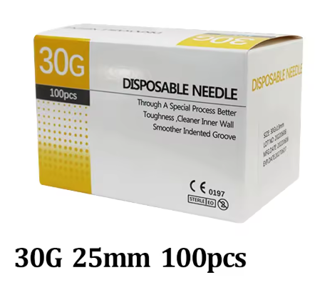 Agujas 30G de 25 mm